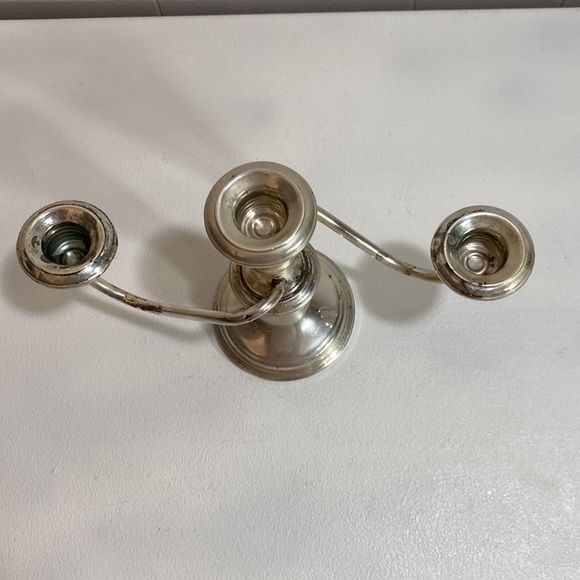 Frank M Whiting Sterling Silver 3 Arm Candelabra Vintage #280 Weighted - Picture 3 of 12